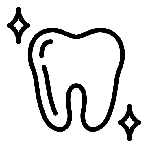 Clean tooth dentistry icon